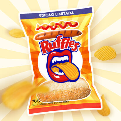 Mockup Ruffles de Hot-Dog
